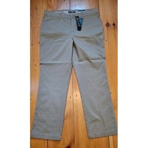 Lee Flex Motion Regular Fit Straight Leg Pants Flax Tan 12 Short 4634178